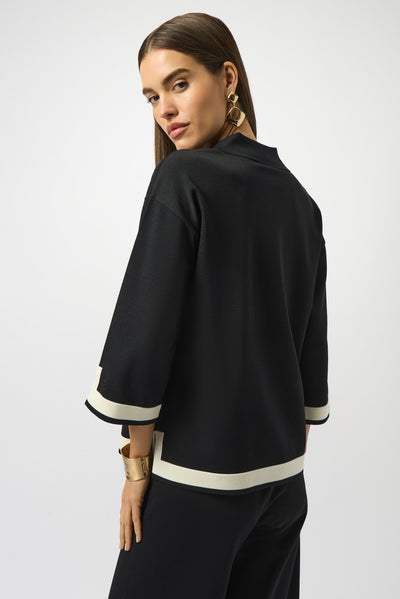 Joseph Ribkoff Sweater Knit Colour Block Top