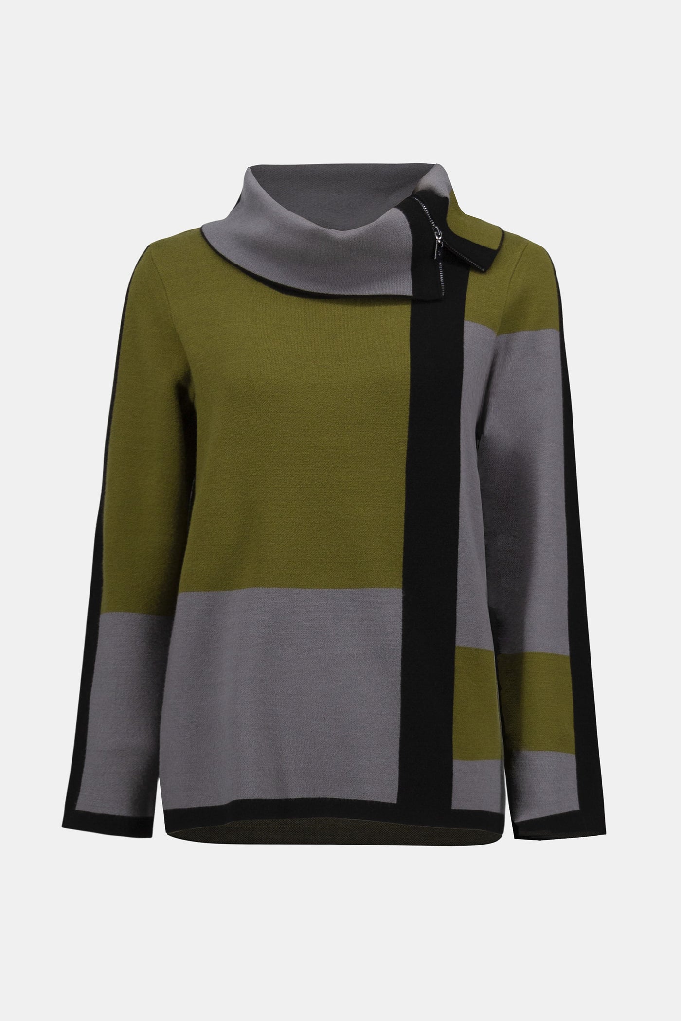 Joseph Ribkoff Jacquard Sweater Colour Block Pullover
