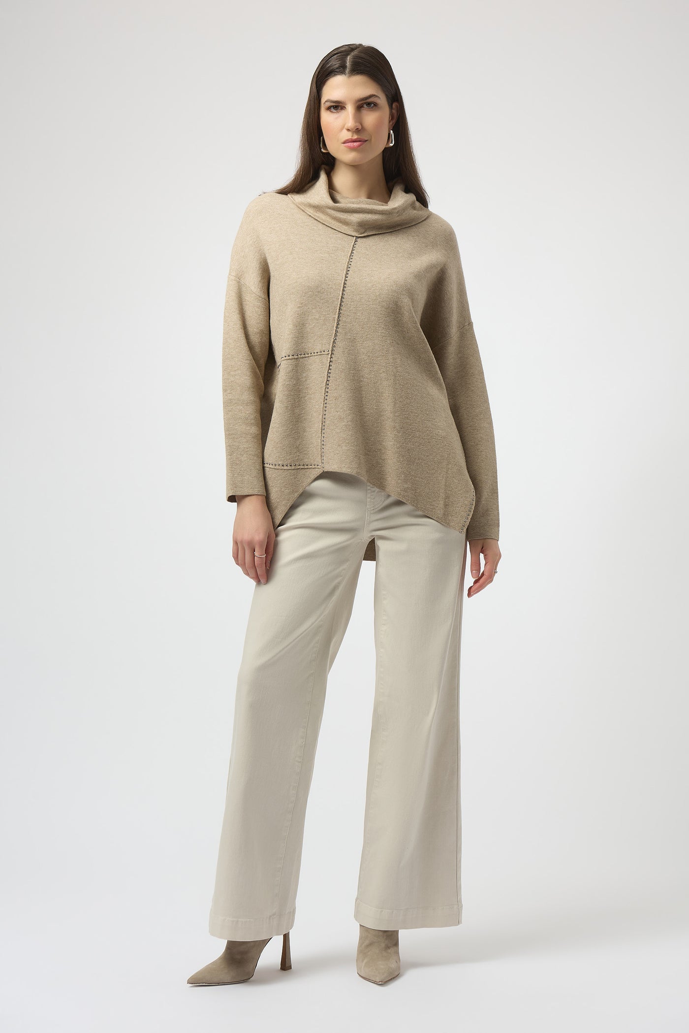 Joseph Ribkoff Sweater Knit Asymmetrical Pullover