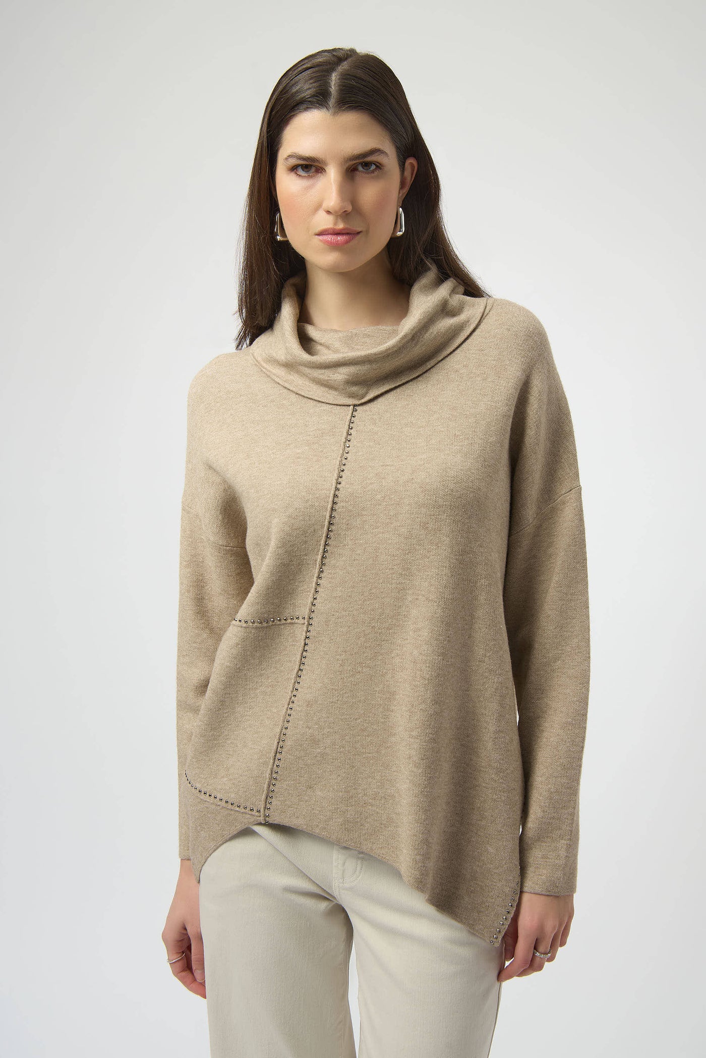Joseph Ribkoff Sweater Knit Asymmetrical Pullover
