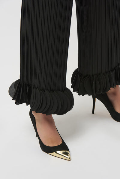 Joseph Ribkoff Georgette Wide Leg Pleated Pants