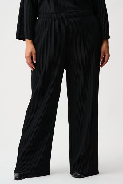 Joseph Ribkoff Pleated Scuba Crepe Wide-Leg Pants