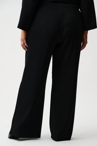 Joseph Ribkoff Pleated Scuba Crepe Wide-Leg Pants