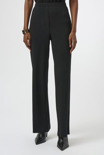 Joseph Ribkoff Pleated Scuba Crepe Wide-Leg Pants