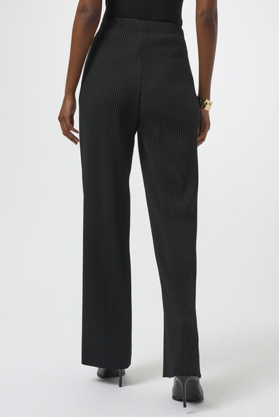 Joseph Ribkoff Pleated Scuba Crepe Wide-Leg Pants