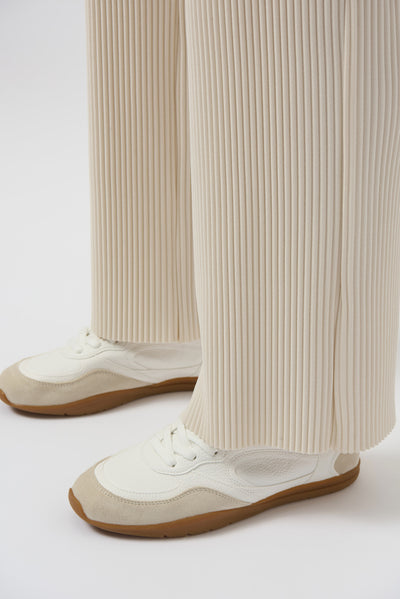 Joseph Ribkoff Birch Pleated Scuba Crepe Wide-Leg Pants
