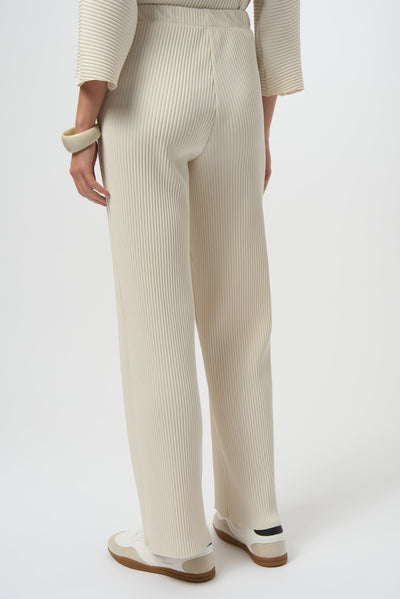 Joseph Ribkoff Birch Pleated Scuba Crepe Wide-Leg Pants
