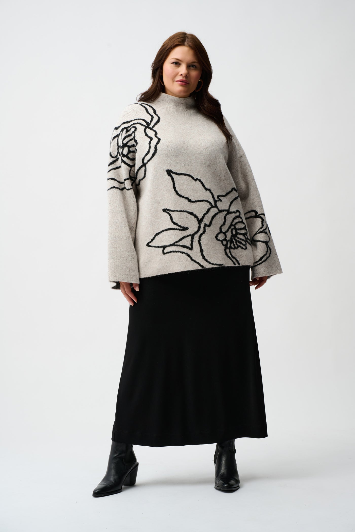 Joseph Ribkoff Silky Knit Pull-On Maxi Skirt