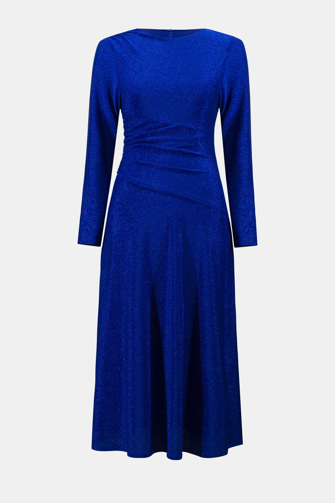 Joseph Ribkoff Royal Blue Sparkle Knit Fit & Flare Dress
