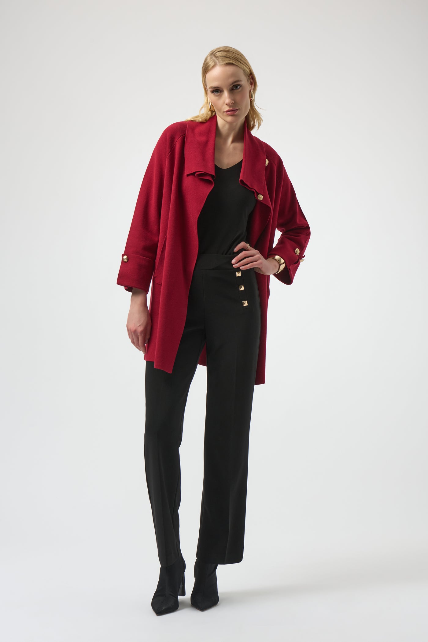 Joseph Ribkoff Silky Knit Straight Leg Pull-On Pants