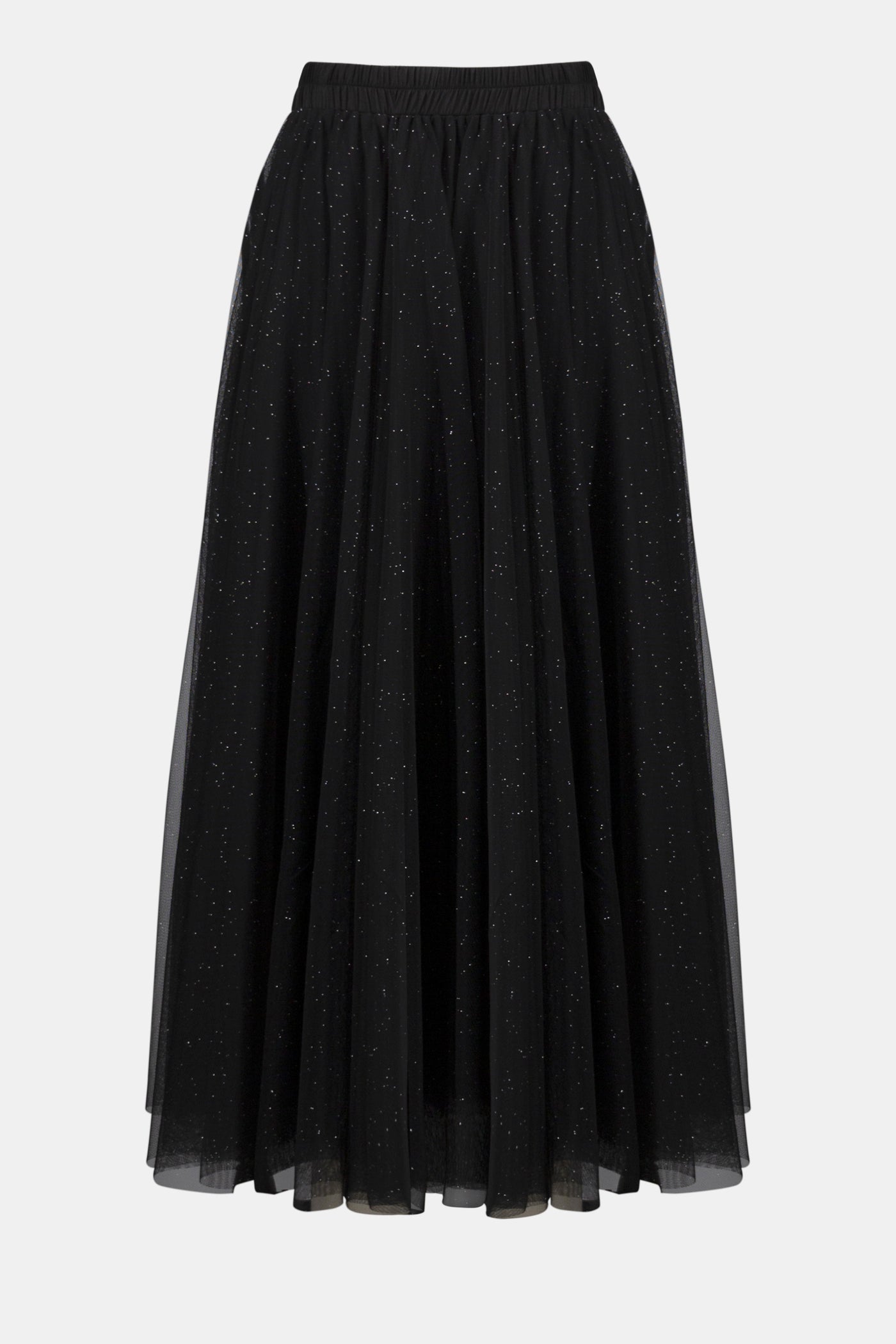 Joseph Ribkoff Black Tulle Flared Skirt