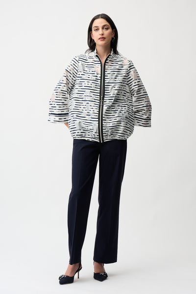 Joseph Ribkoff Midnight Blue Millennium Wide Leg Pull-On Pants