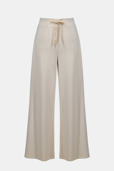 Joseph Ribkoff Moonstone Scuba Jersey Wide Leg Pull-On Pants With Drawcord