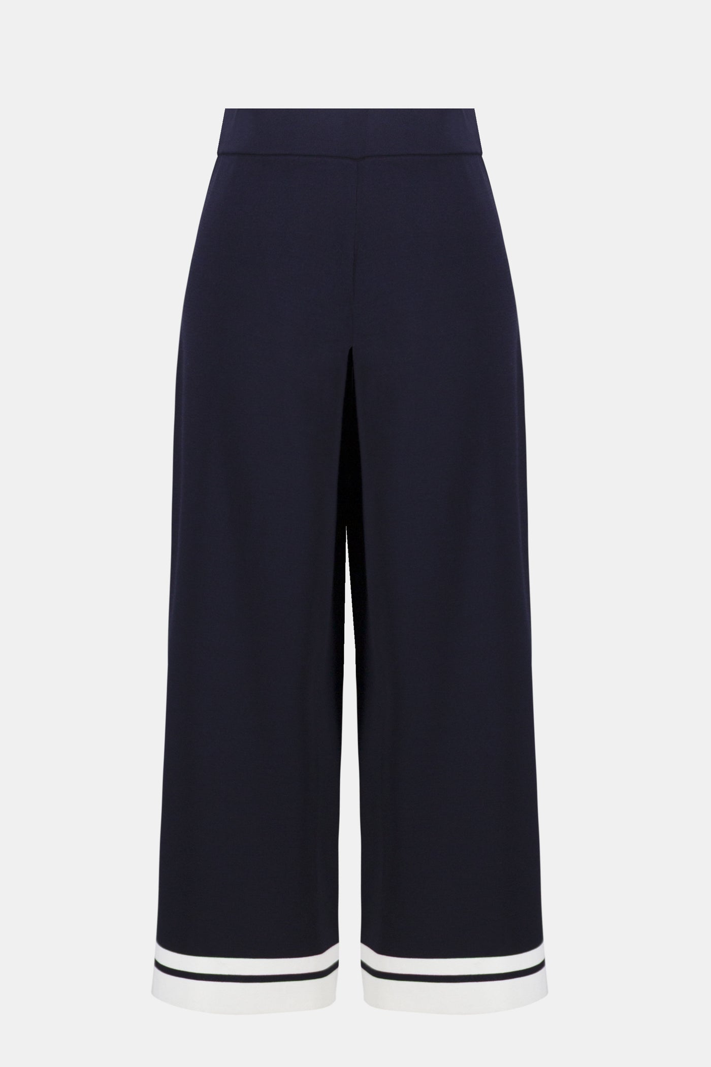 Joseph Ribkoff Viscose Blend Culotte Pants With Stripe Detail