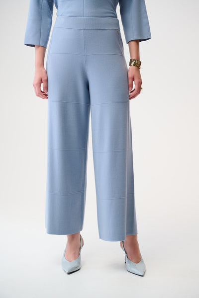 Joseph Ribkoff Chambray Brushed Viscose Culotte Pants