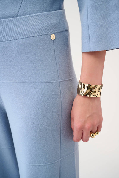 Joseph Ribkoff Chambray Brushed Viscose Culotte Pants