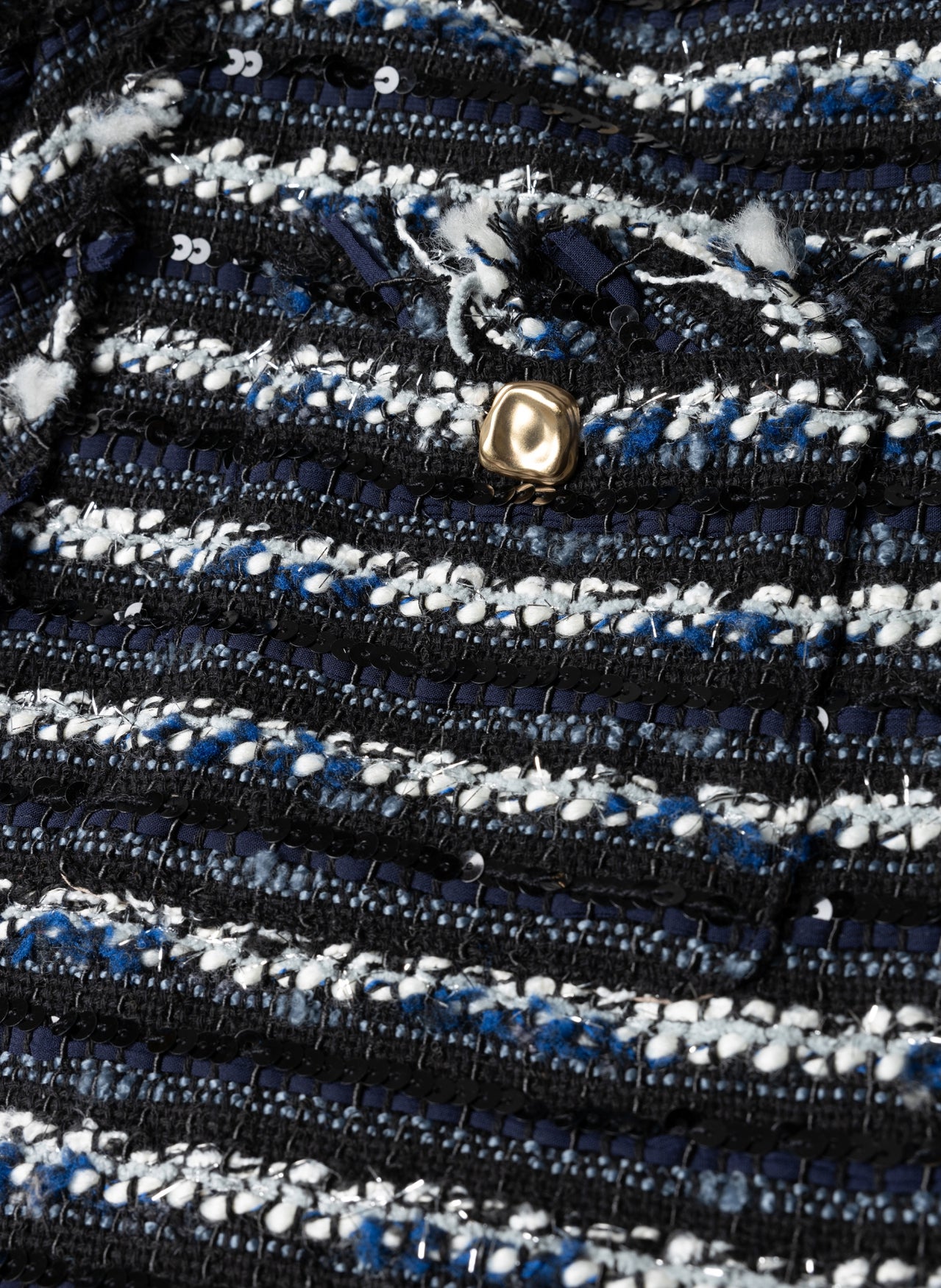 Navy Sequin Bertrada Waistcoat