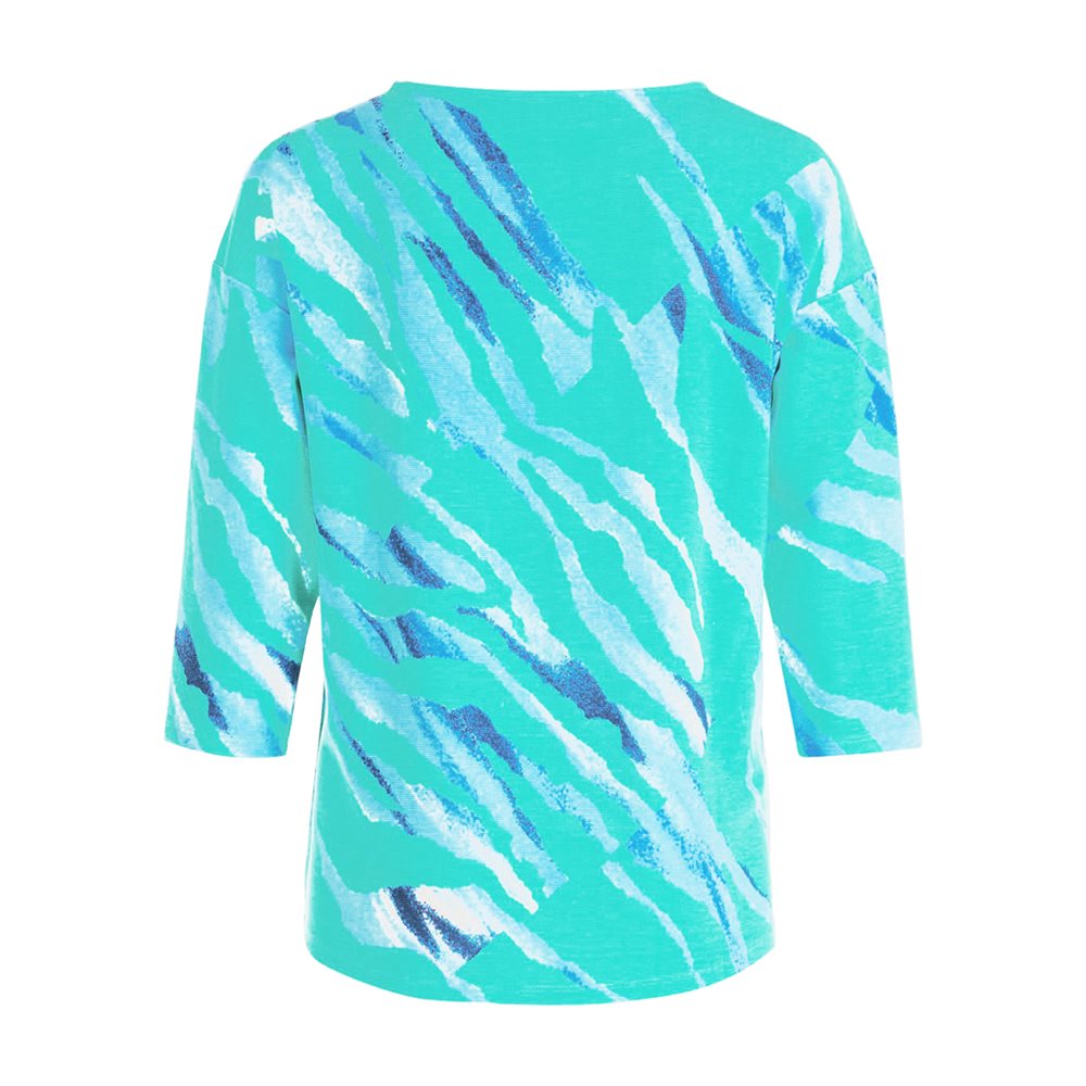 Teal and Blue Jumper with Diamond Detail