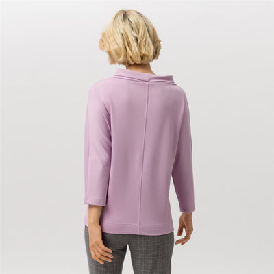 Soft Purple Top With Cowl Neck
