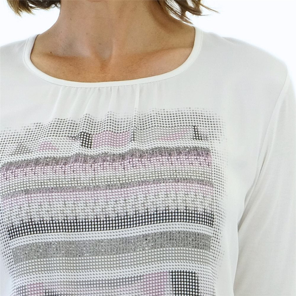 Long Sleeve Top With Graphic Design
