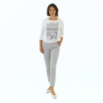 Long Sleeve Top With Graphic Design