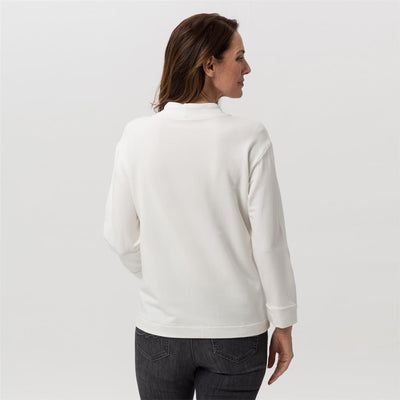 White Jumper With Graphic Design
