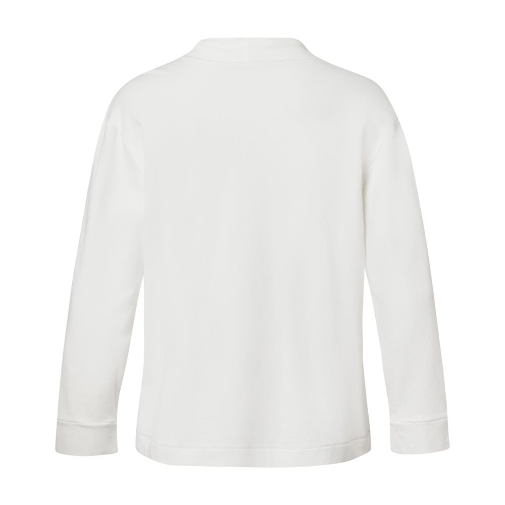 White Jumper With Graphic Design