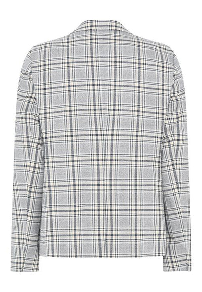 Check Print Single Breasted Blazer