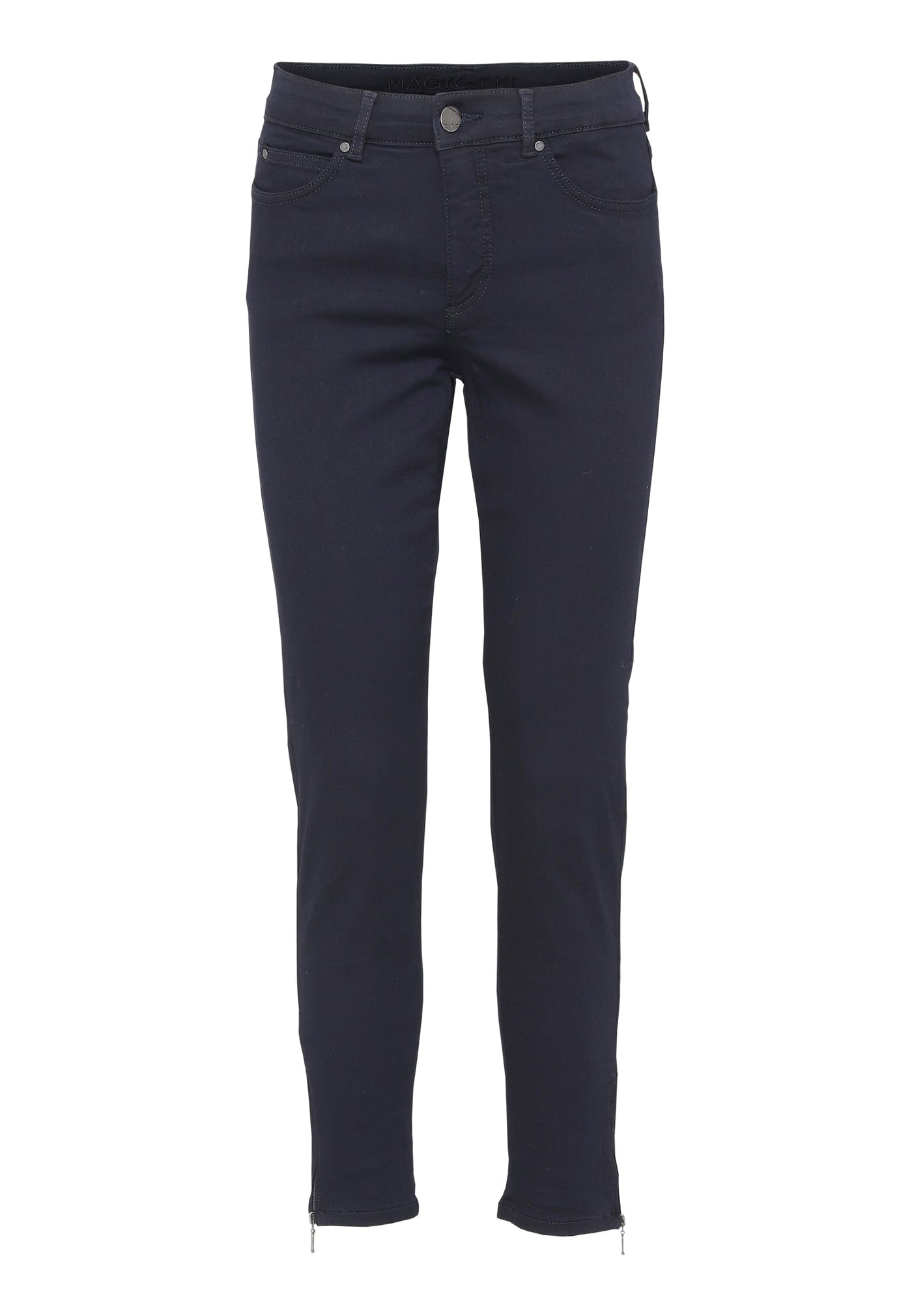 Magic Fit Pants With Ankle Zips Dark Blue