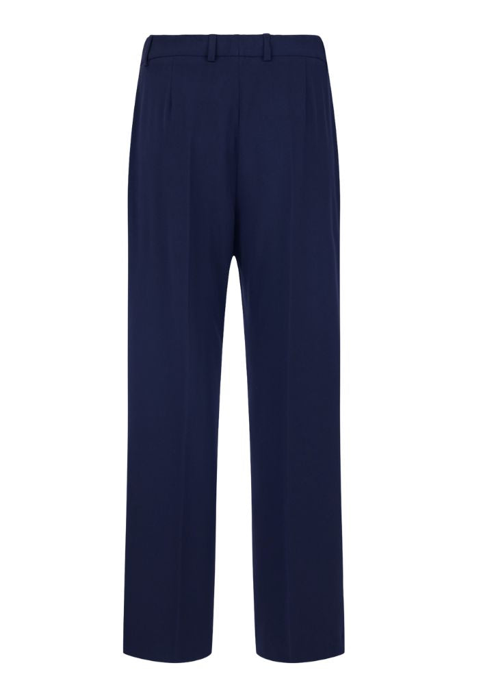 Navy Straight Fit With Buttons 'BRIT'