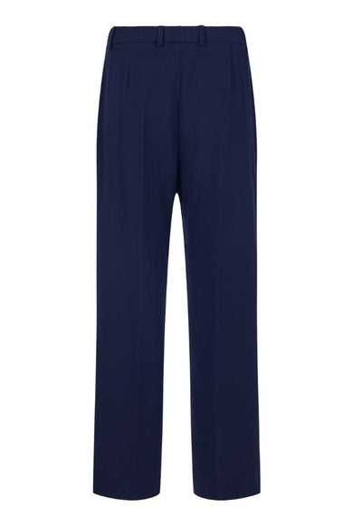 Navy Straight Fit With Buttons 'BRIT'