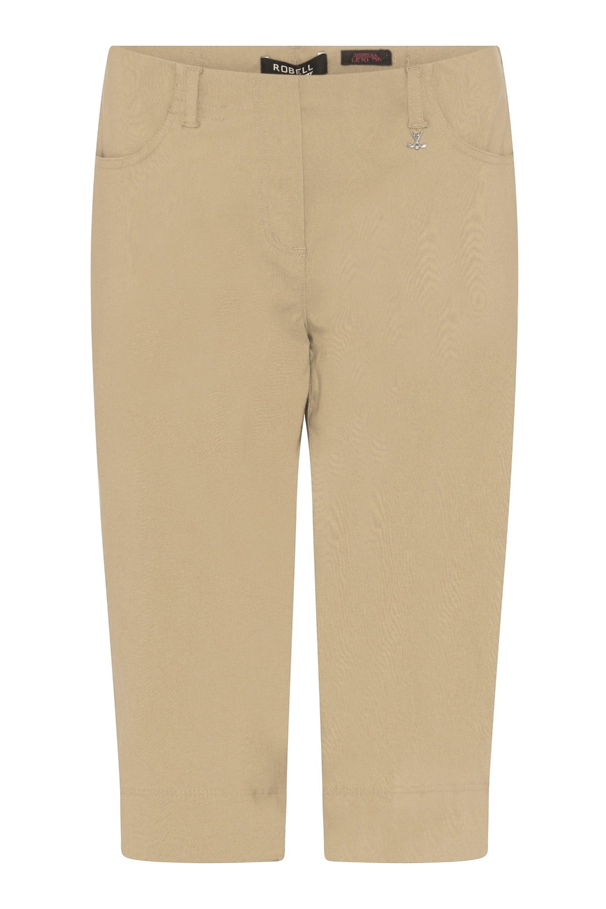 Beige "Lexi 05" Shorts With Golf Charm Detailing