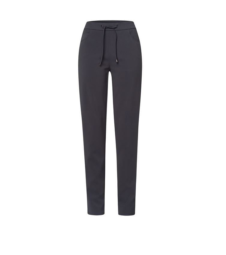 Brenda Stone Trousers with Elasticated Waist and Pockets