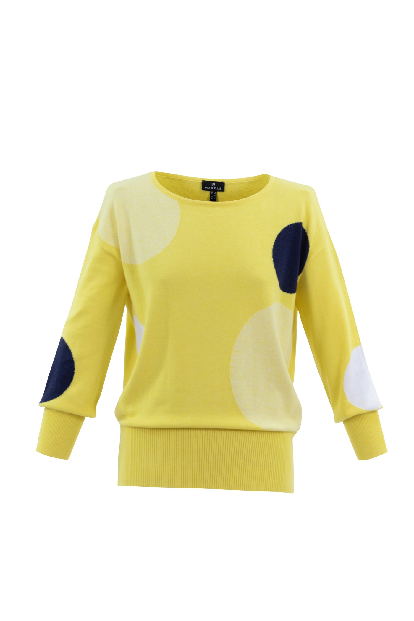 Yellow Jumper With Spot Design