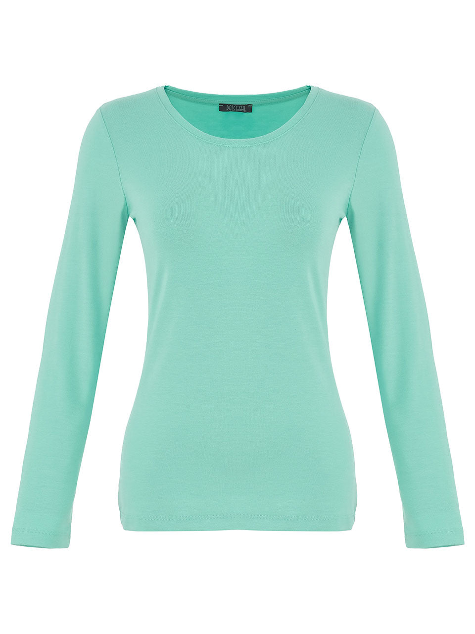Mint Round Neck Long Sleeved Soft Knit Pullover