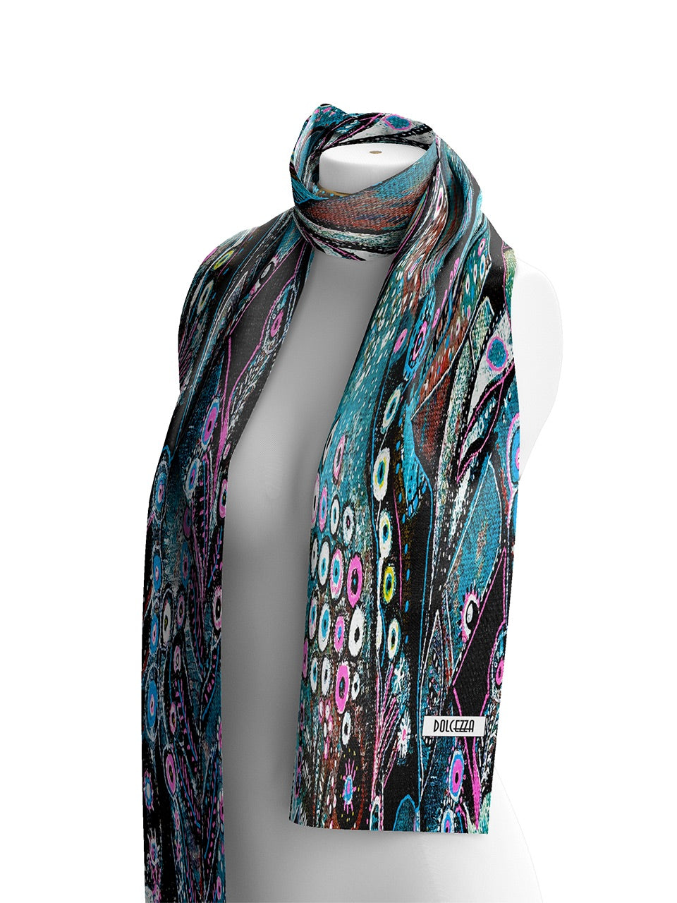 Peacock Print Scarf