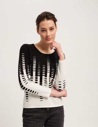 Black & White City Sweater