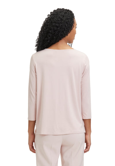 Dusty Pink 3/4 Sleeve Top Layered Effect