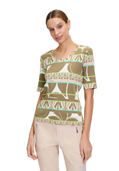 Two Piece Aztec Print Jacket and T-Shirt Set