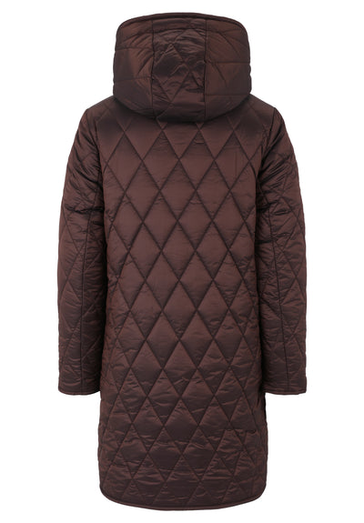 Chocolate Brown Faux Fur Lined Reversable Coat