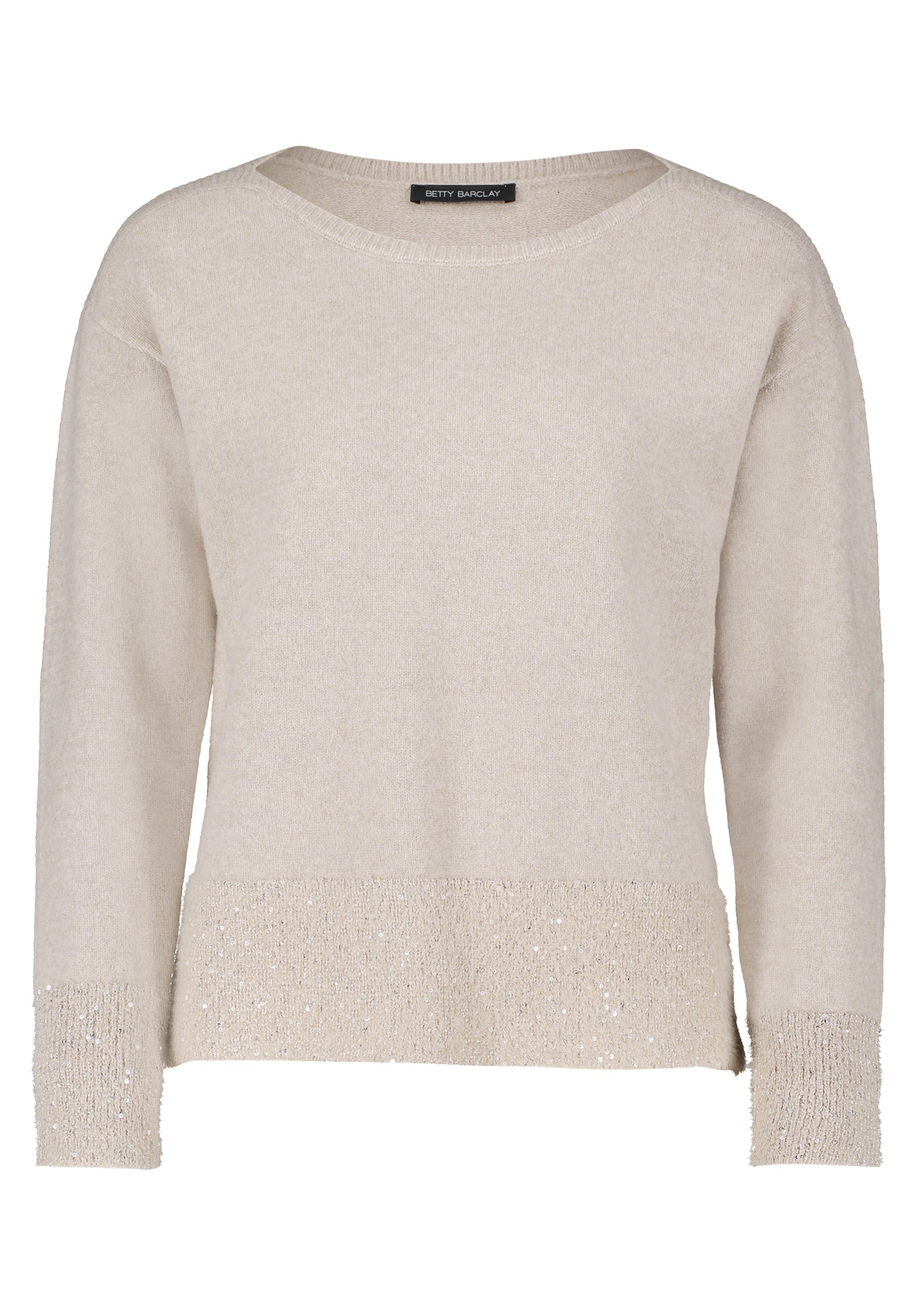 Taupe Jumper with Sequin Embellishment
