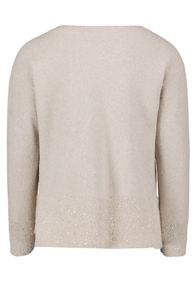 Taupe Jumper with Sequin Embellishment
