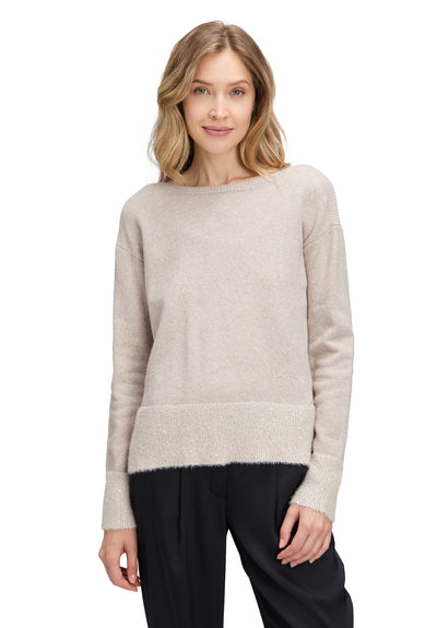 Taupe Jumper with Sequin Embellishment