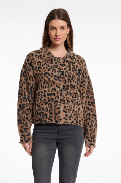 Bubbly Leopard Boxy Jacket
