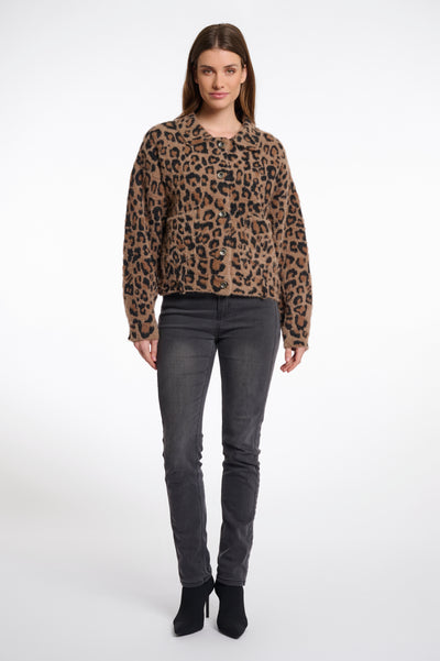 Bubbly Leopard Boxy Jacket