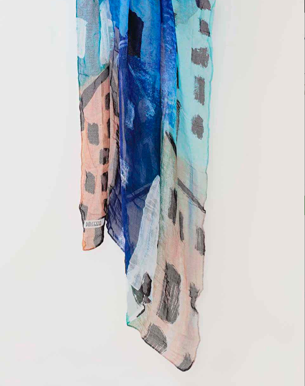 'City Stories' Patterened Scarf