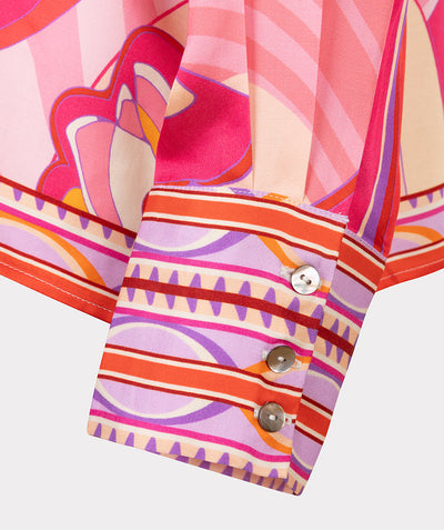 Pink / Orange Multi Print 'Disco' Shirt