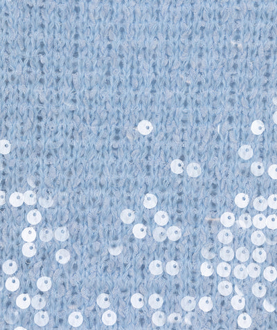 Sky Blue Sweater with Sequins