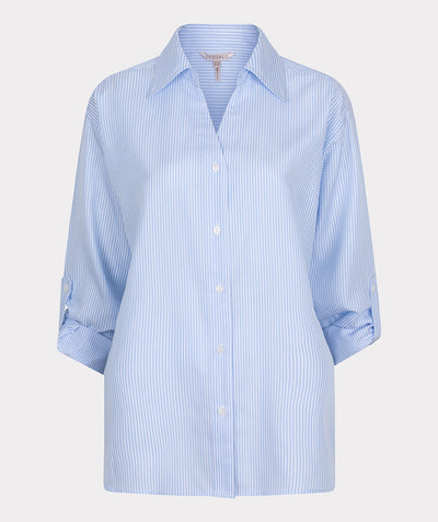 Oversized Blouse with Stripe Detail