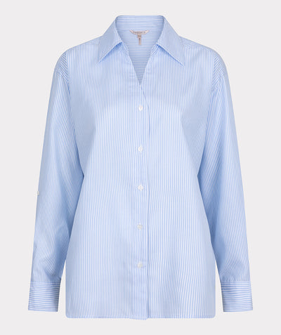 Oversized Blouse with Stripe Detail